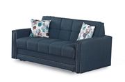 Navy blue fabric storage / sleeper loveseat by Empire Furniture USA additional picture 2