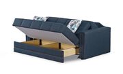 Navy blue fabric storage / sleeper loveseat by Empire Furniture USA additional picture 5