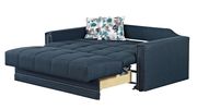 Navy blue fabric storage / sleeper loveseat by Empire Furniture USA additional picture 6