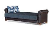 Espresso / dark blue sofa bed w/ storage by Empire Furniture USA additional picture 4