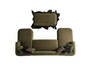 Elegant double-chaise green microfiber sectional by Empire Furniture USA additional picture 4