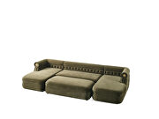 Elegant double-chaise green microfiber sectional by Empire Furniture USA additional picture 8