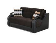 Pull-out sleeper loveseat in two-toned finish additional photo 2 of 6