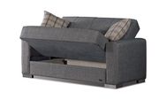 Gray fabric casual style loveseat additional photo 2 of 2