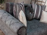 Gray fabric tufted arms sofa w/ storage by Empire Furniture USA additional picture 2