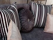 Gray fabric tufted arms sofa w/ storage additional photo 3 of 9