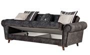 Gray fabric tufted arms sofa w/ storage by Empire Furniture USA additional picture 9