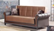 Two-toned casual sand microfiber sofa by Empire Furniture USA additional picture 2