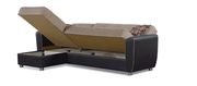 Two-toned modern sectional w/ storage and bed by Empire Furniture USA additional picture 3