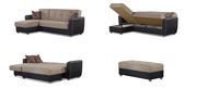 Two-toned modern sectional w/ storage and bed by Empire Furniture USA additional picture 7