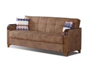 Microfiber stylish sofa / sofabed w/ storage additional photo 2 of 5
