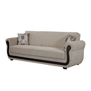 Modern gray/beige chenille sofa bed by Empire Furniture USA additional picture 2