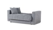 Chenille gray sleeper loveseat with storage by Empire Furniture USA additional picture 3