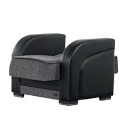 Asphalt gray casual chair w/ storage by Empire Furniture USA additional picture 3