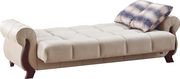 Beige fabric sofa bed w/ storage by Empire Furniture USA additional picture 5