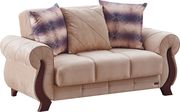 Beige fabric loveseat w/ storage by Empire Furniture USA additional picture 3