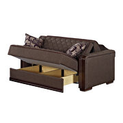 Versatile fabric sleeper converible loveseat bed by Empire Furniture USA additional picture 2