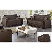 Versatile fabric sleeper converible loveseat bed by Empire Furniture USA additional picture 4