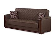 Versatile dark brown/gray fabric sofa set additional photo 2 of 5