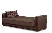 Versatile dark brown/gray fabric sofa set additional photo 5 of 5