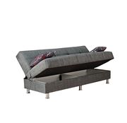 Stylish contemporary gray fabric sofa bed by Empire Furniture USA additional picture 4
