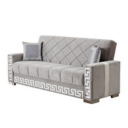 Gray microfiber sofa w/ storage and bed by Empire Furniture USA additional picture 2