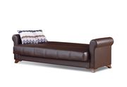 Versatile bycast chocolate sofa bed w/ storage by Empire Furniture USA additional picture 3