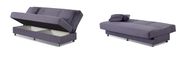 Modern sofa bed in dark gray microfiber by Empire Furniture USA additional picture 2