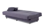 Modern sofa bed in dark gray microfiber additional photo 4 of 4