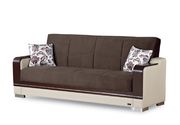 Two-toned fabric modern sofa w/ bed and storage additional photo 2 of 5
