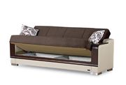 Two-toned fabric modern sofa w/ bed and storage additional photo 4 of 5