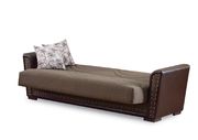 Sand brown casual sofa bed w/ storage by Empire Furniture USA additional picture 5