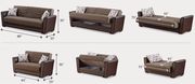 Sand brown casual sofa bed w/ storage by Empire Furniture USA additional picture 6