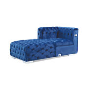 Chic oversized 3-piece low sectional in blue by Empire Furniture USA additional picture 7