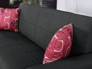 Black fabric sofa bed w/ storage by Empire Furniture USA additional picture 3