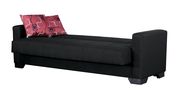Black fabric sofa bed w/ storage by Empire Furniture USA additional picture 7