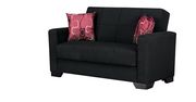 Black fabric sofa bed w/ storage by Empire Furniture USA additional picture 8