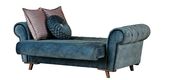 Stylish teak blue tufted arms storage sofa by Empire Furniture USA additional picture 6
