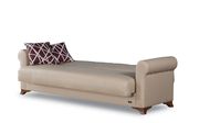 Modern convertible sofa/ sofa bed in beige w/ storage additional photo 5 of 8
