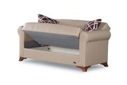 Modern convertible lovseat in beige w/ storage by Empire Furniture USA additional picture 2