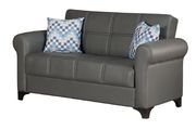 Bycast convertible leather sofa w/ storage by Empire Furniture USA additional picture 2