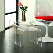 3pcs nesting clear coffee table set by Modway additional picture 2