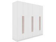 Modern freestanding wardrobe armoire closet in white by Manhattan Comfort additional picture 12