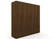 Modern freestanding wardrobe armoire closet in brown by Manhattan Comfort additional picture 11