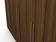 Modern freestanding wardrobe armoire closet in brown by Manhattan Comfort additional picture 7