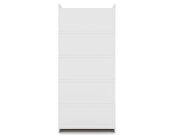Open 1 sectional modern armoire wardrobe closet with 2 drawers in white by Manhattan Comfort additional picture 9