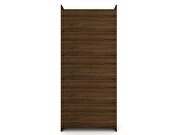 Open 1 sectional modern armoire wardrobe closet with 2 drawers in brown by Manhattan Comfort additional picture 9
