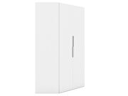 2.0 modern corner wardrobe closet with 2 hanging rods in white by Manhattan Comfort additional picture 9