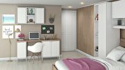 Double wide 29.92 high cabinet in white by Manhattan Comfort additional picture 9