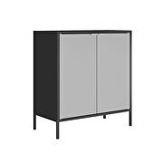 Double wide 29.92 high cabinet in black and gray by Manhattan Comfort additional picture 7